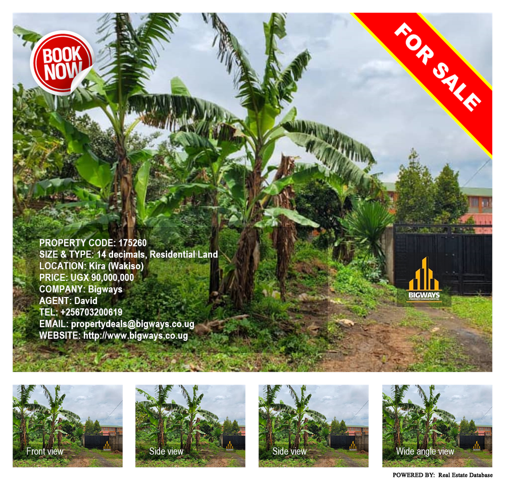 Residential Land  for sale in Kira Wakiso Uganda, code: 175260