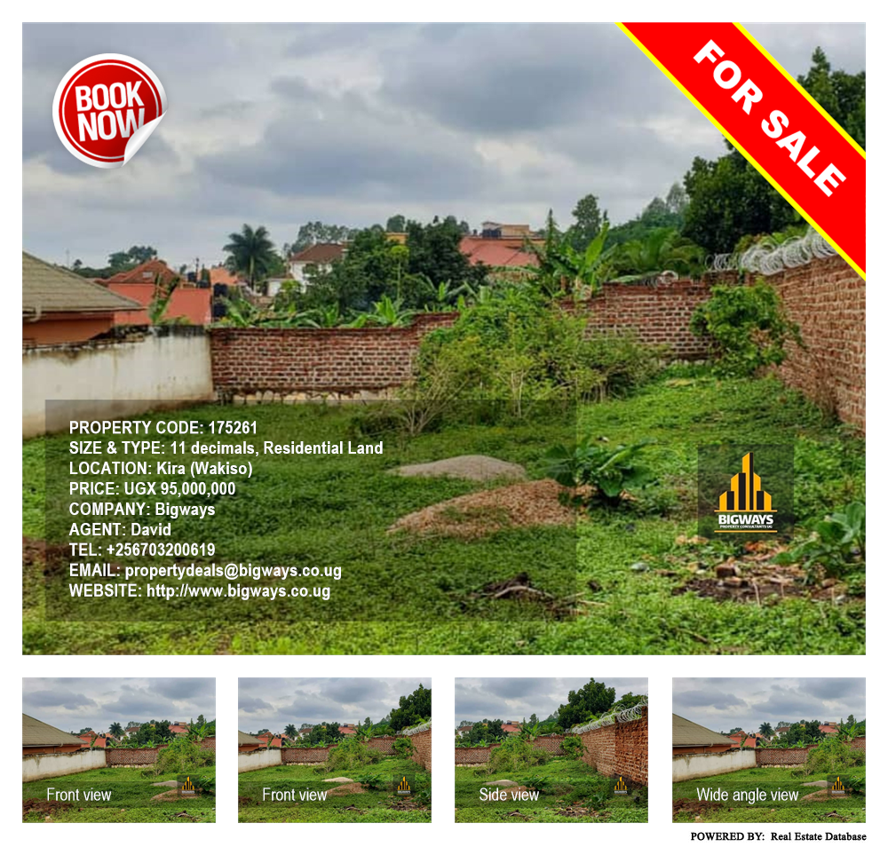 Residential Land  for sale in Kira Wakiso Uganda, code: 175261