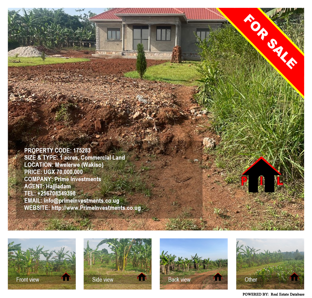 Commercial Land  for sale in Mwelerwe Wakiso Uganda, code: 175283