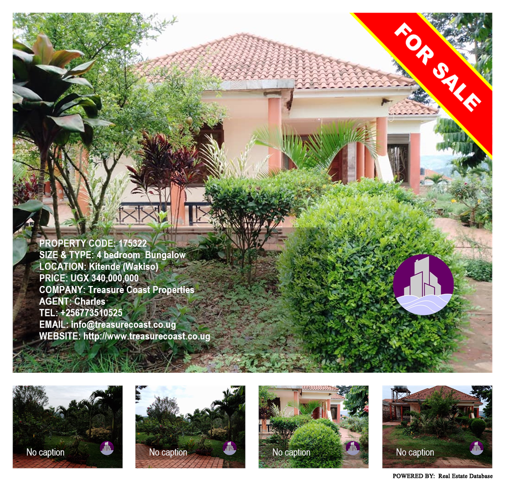 4 bedroom Bungalow  for sale in Kitende Wakiso Uganda, code: 175322