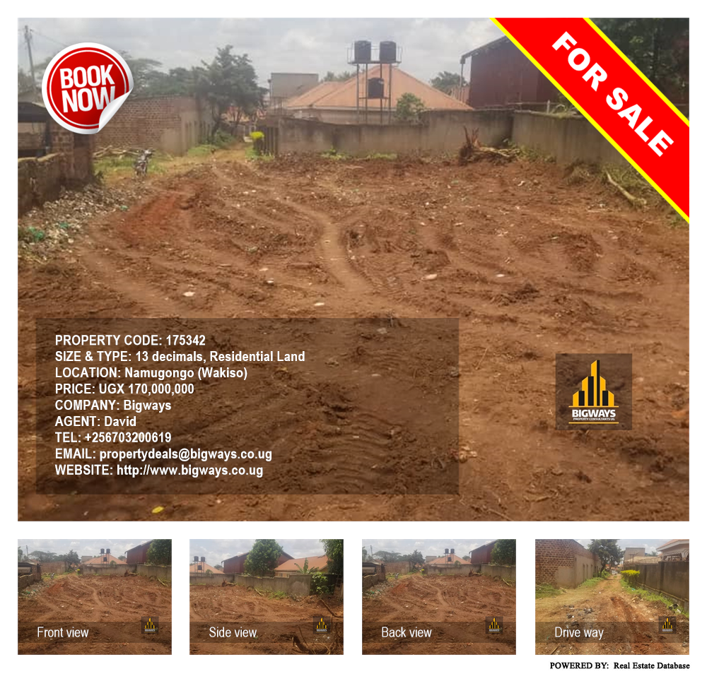 Residential Land  for sale in Namugongo Wakiso Uganda, code: 175342