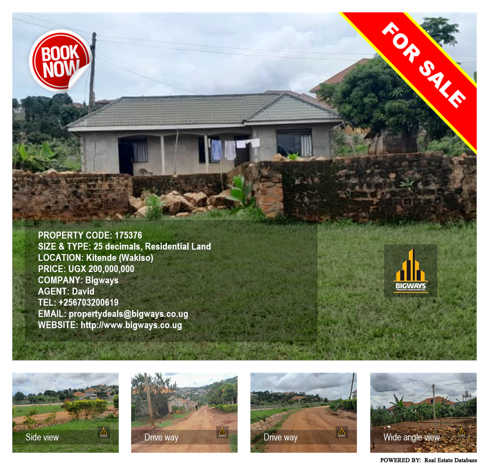 Residential Land  for sale in Kitende Wakiso Uganda, code: 175376