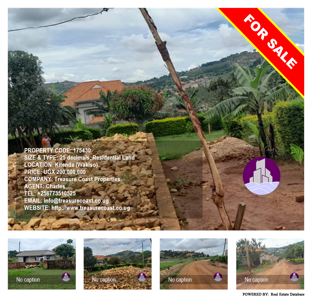 Residential Land  for sale in Kitende Wakiso Uganda, code: 175430