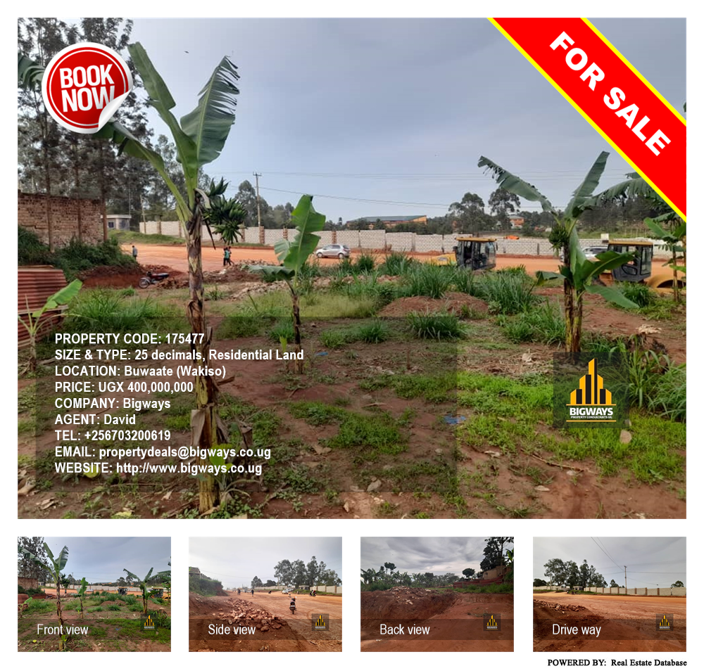 Residential Land  for sale in Buwaate Wakiso Uganda, code: 175477