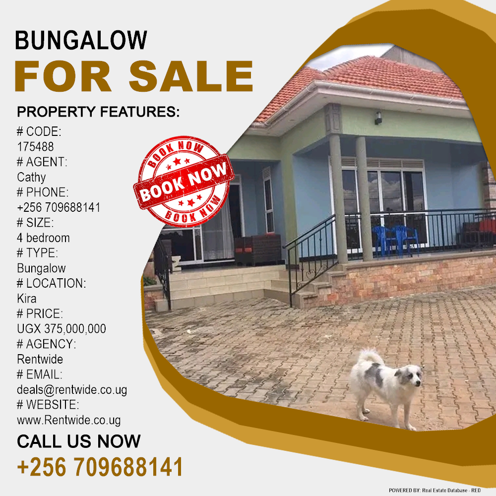 4 bedroom Bungalow  for sale in Kira Wakiso Uganda, code: 175488