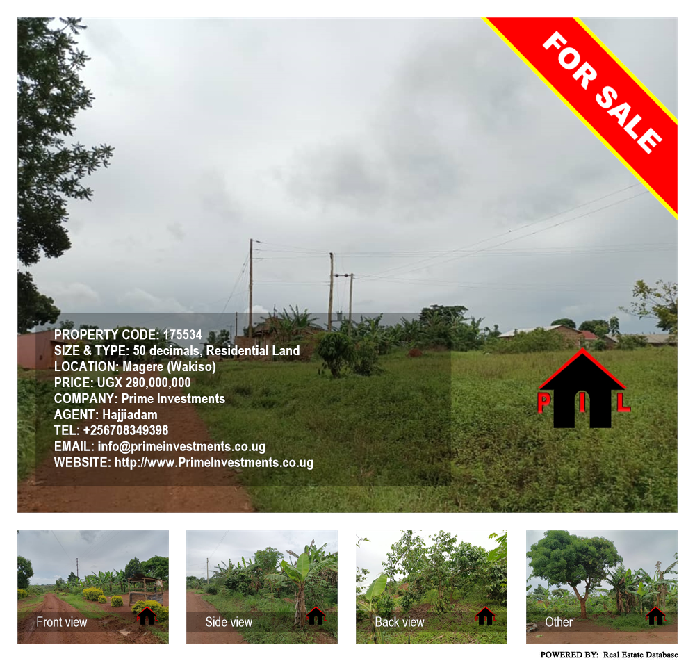 Residential Land  for sale in Magere Wakiso Uganda, code: 175534