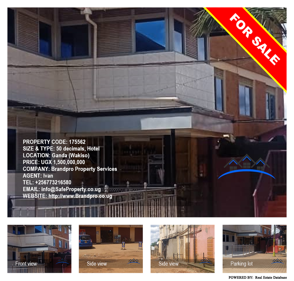 Hotel  for sale in Gganda Wakiso Uganda, code: 175562