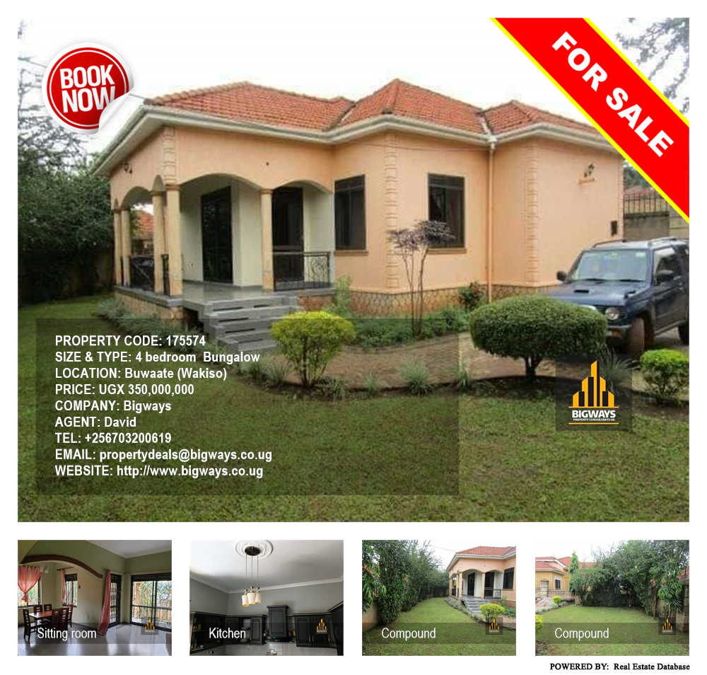 4 bedroom Bungalow  for sale in Buwaate Wakiso Uganda, code: 175574