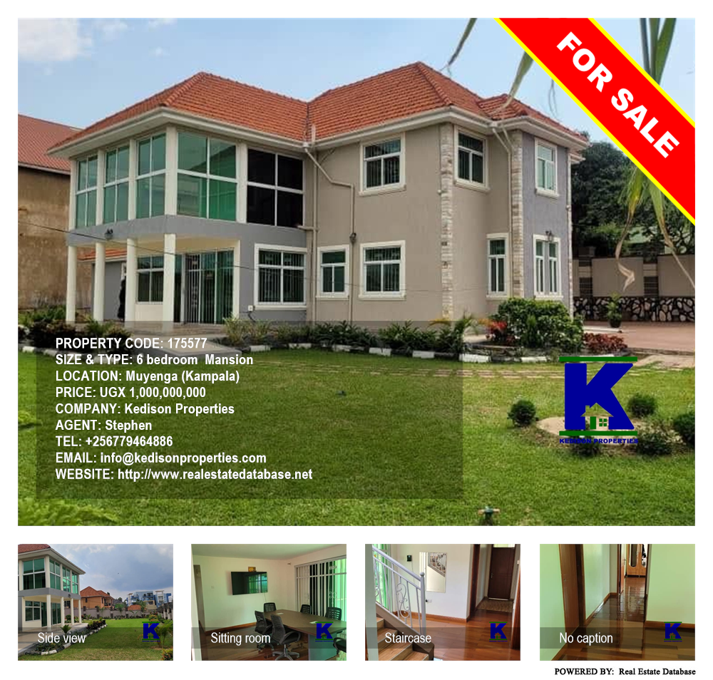 6 bedroom Mansion  for sale in Muyenga Kampala Uganda, code: 175577