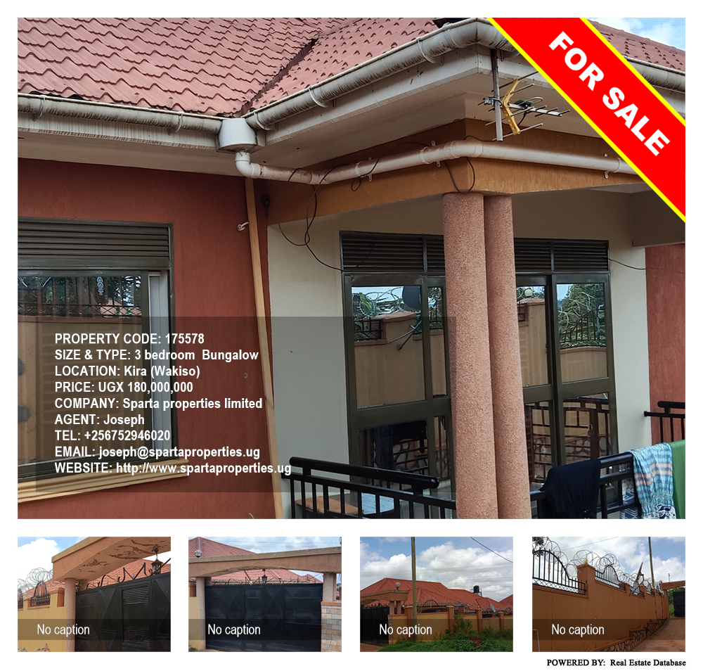 3 bedroom Bungalow  for sale in Kira Wakiso Uganda, code: 175578