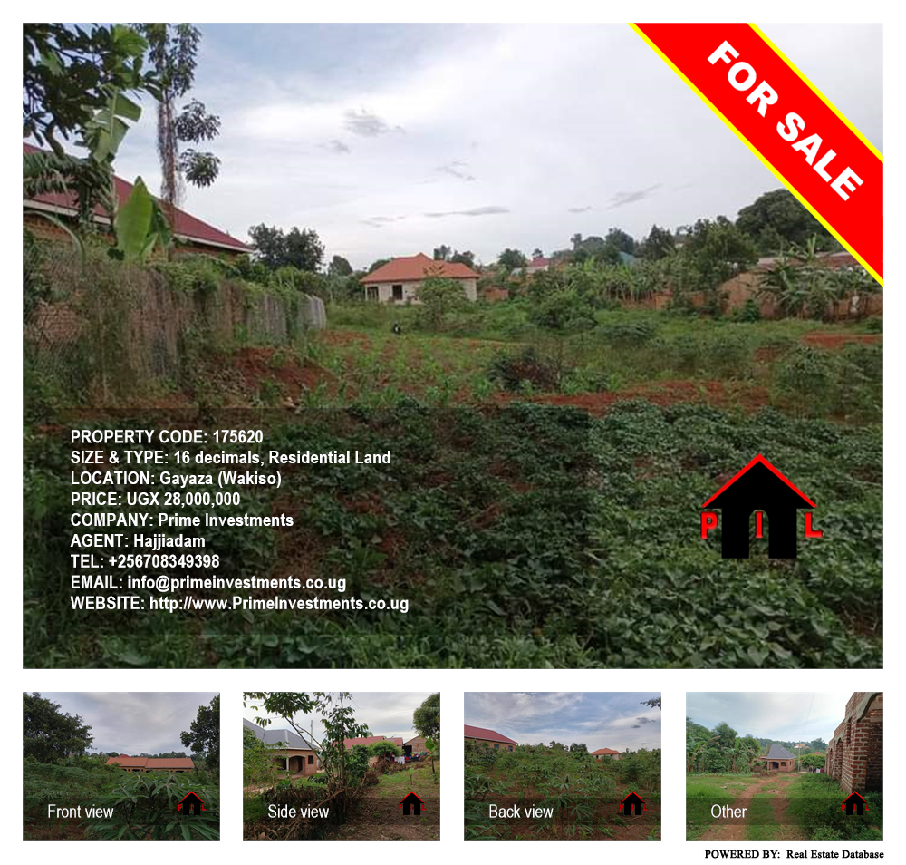 Residential Land  for sale in Gayaza Wakiso Uganda, code: 175620