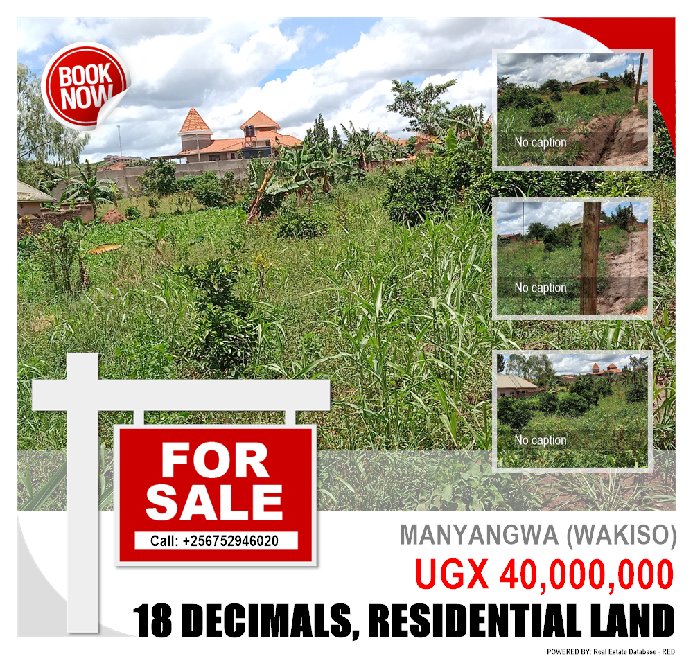 Residential Land  for sale in Manyangwa Wakiso Uganda, code: 175650