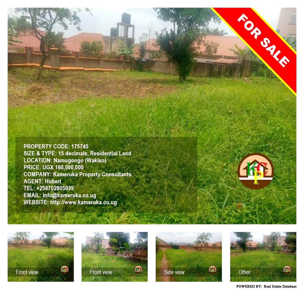 Residential Land  for sale in Namugongo Wakiso Uganda, code: 175745