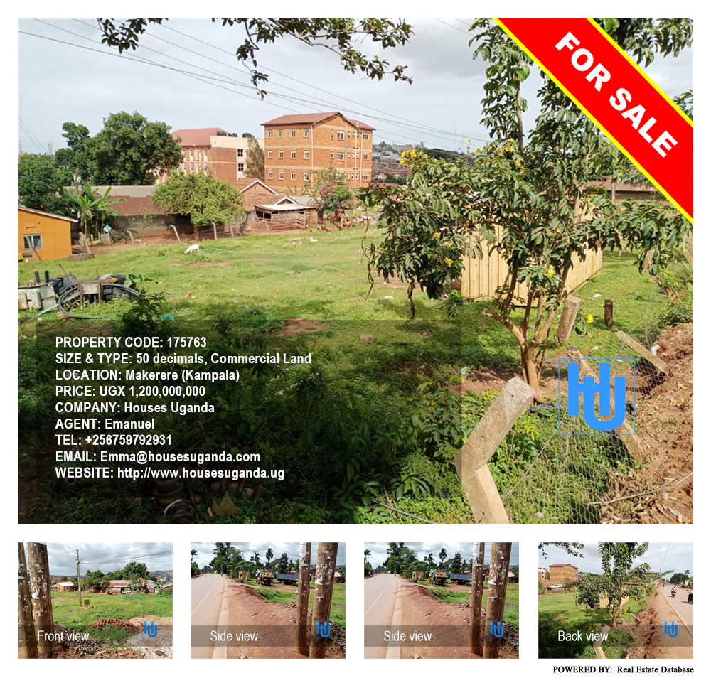 Commercial Land  for sale in Makerere Kampala Uganda, code: 175763