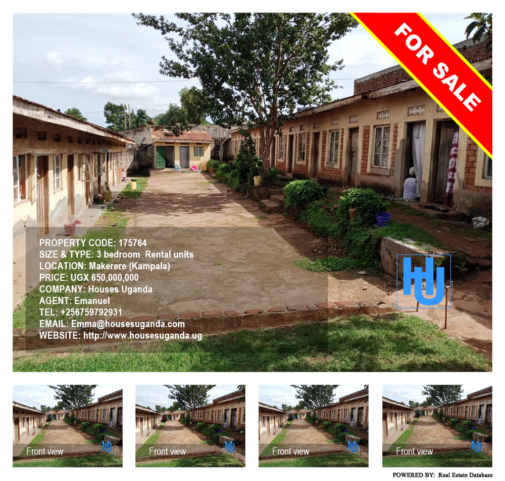 3 bedroom Rental units  for sale in Makerere Kampala Uganda, code: 175764