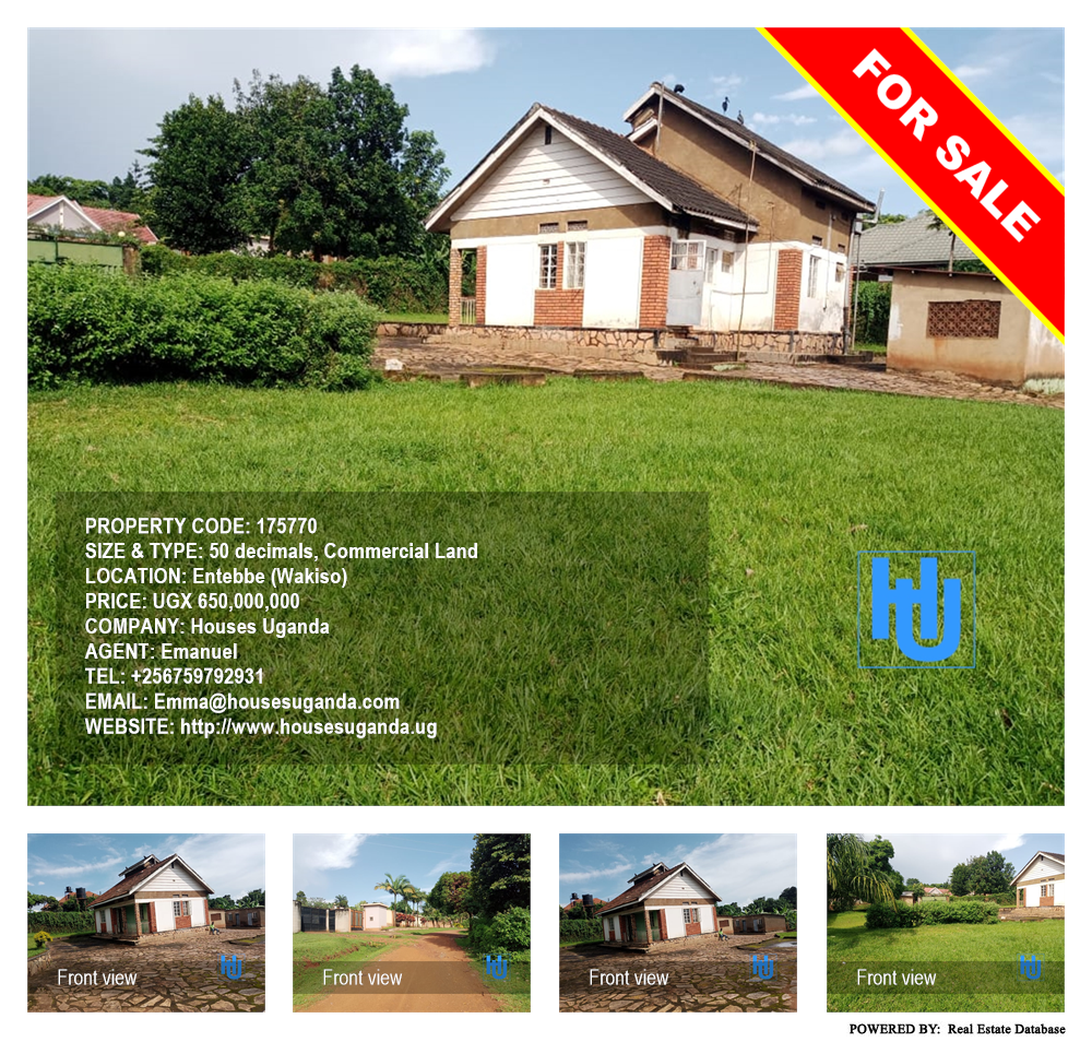 Commercial Land  for sale in Entebbe Wakiso Uganda, code: 175770