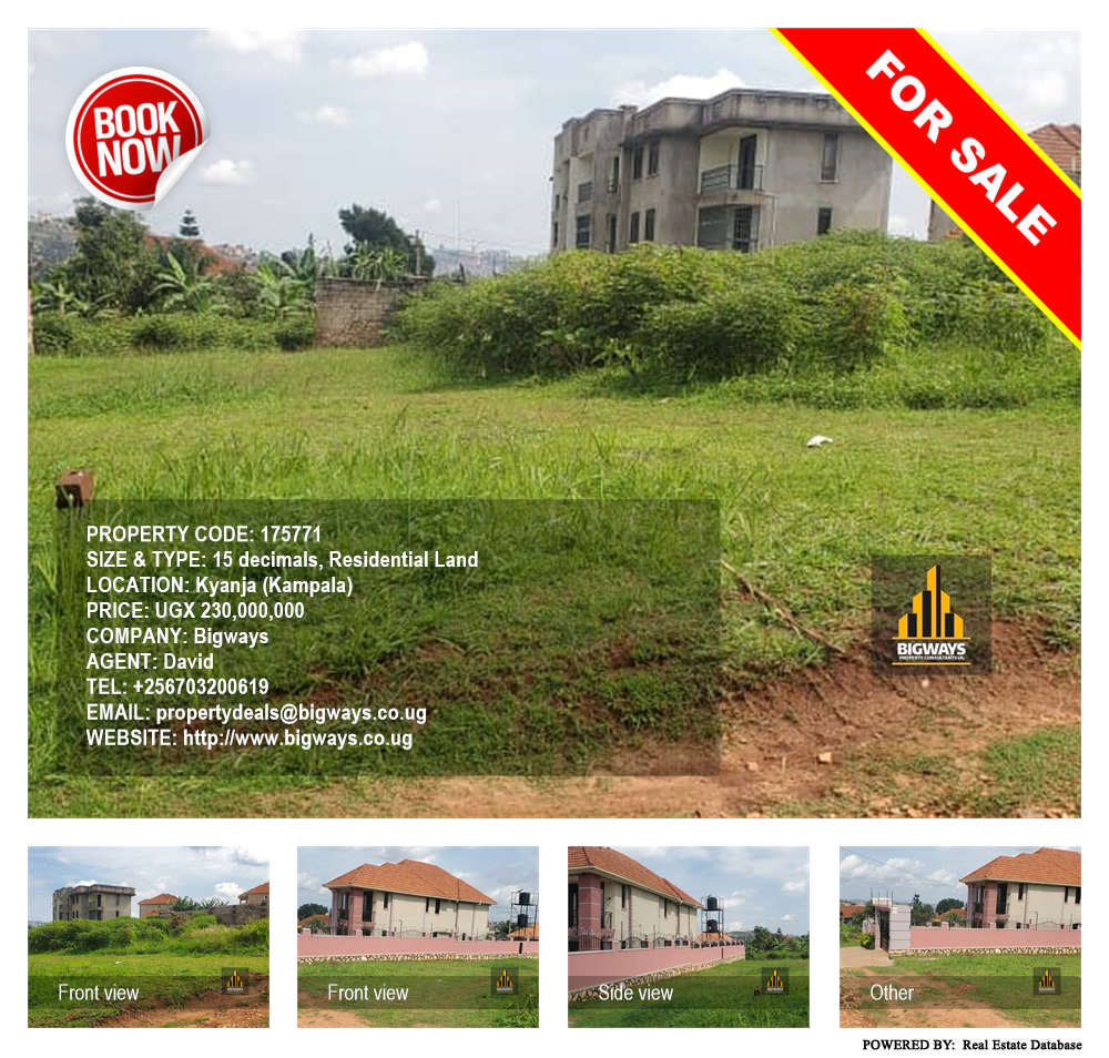 Residential Land  for sale in Kyanja Kampala Uganda, code: 175771