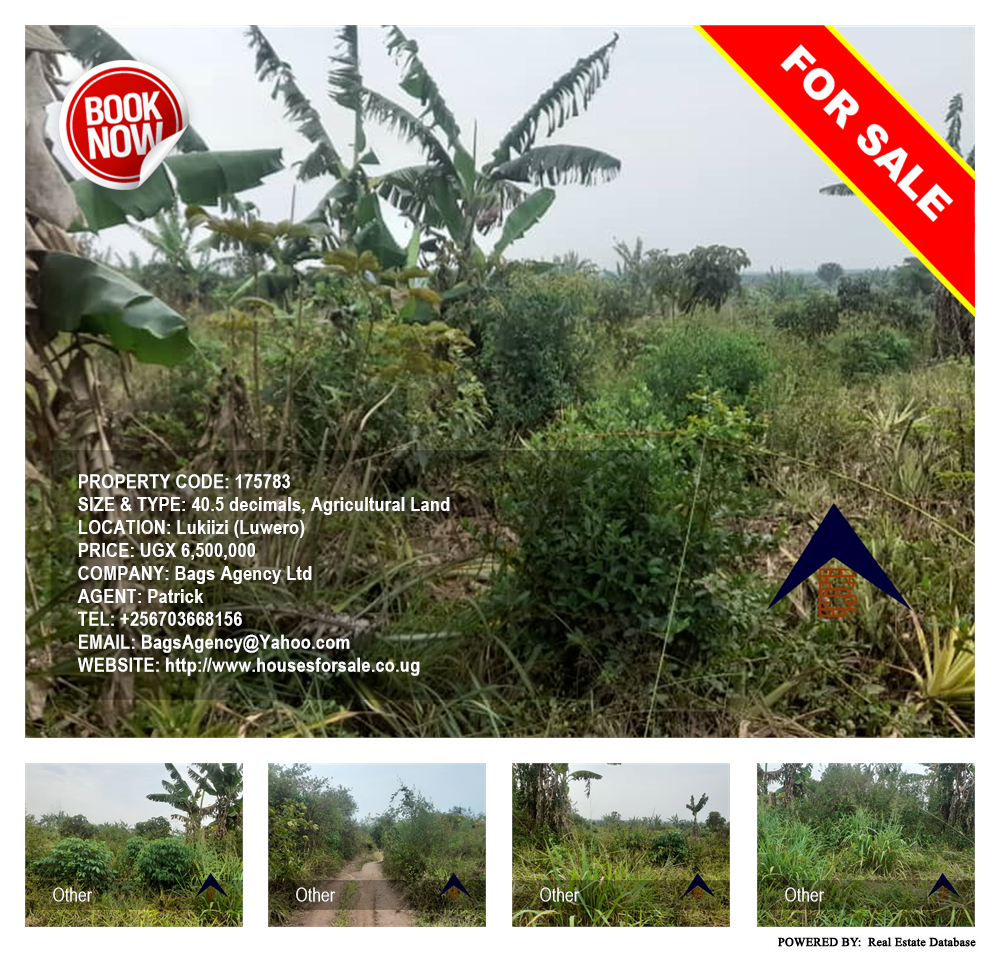 Agricultural Land  for sale in Lukiizi Luweero Uganda, code: 175783