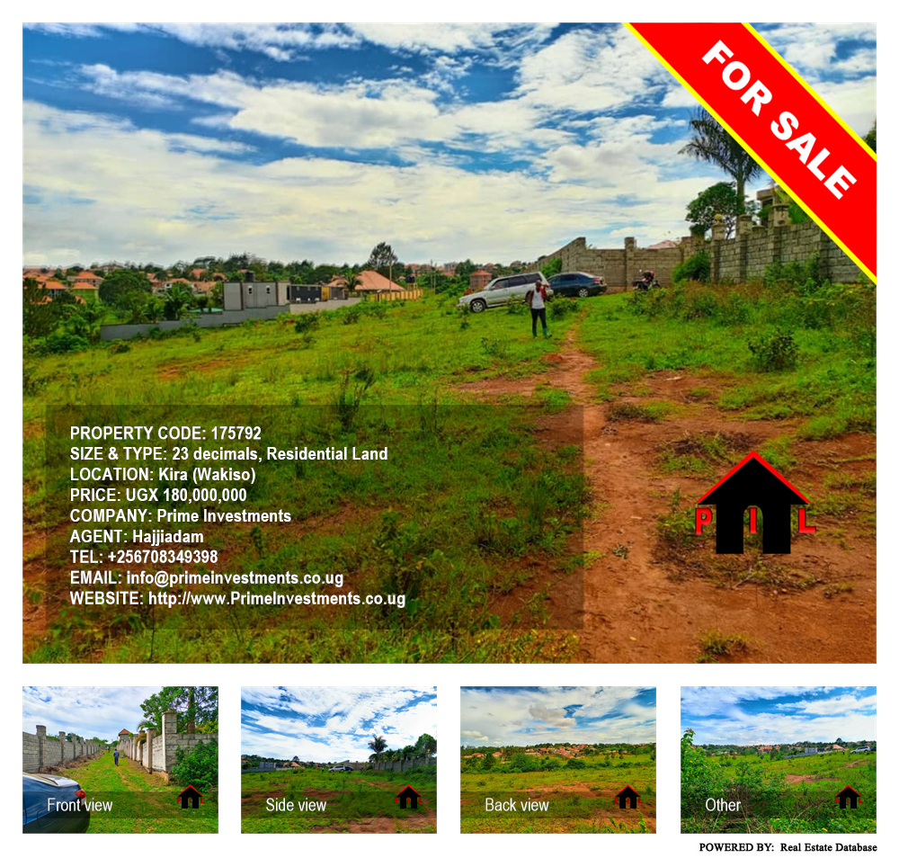 Residential Land  for sale in Kira Wakiso Uganda, code: 175792