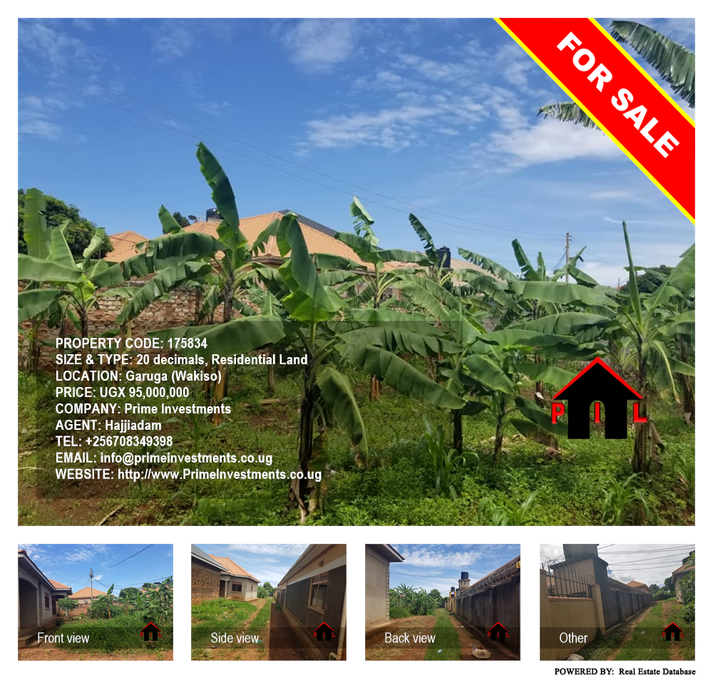 Residential Land  for sale in Garuga Wakiso Uganda, code: 175834