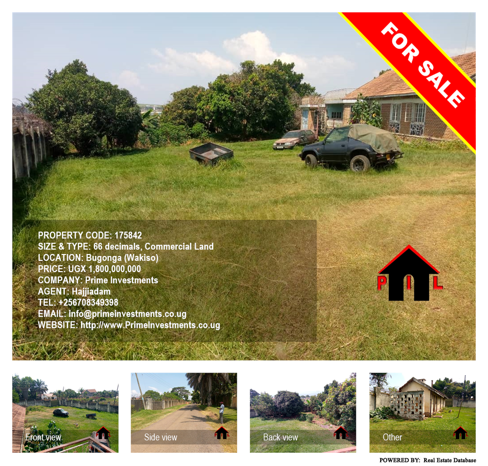 Commercial Land  for sale in Bugonga Wakiso Uganda, code: 175842