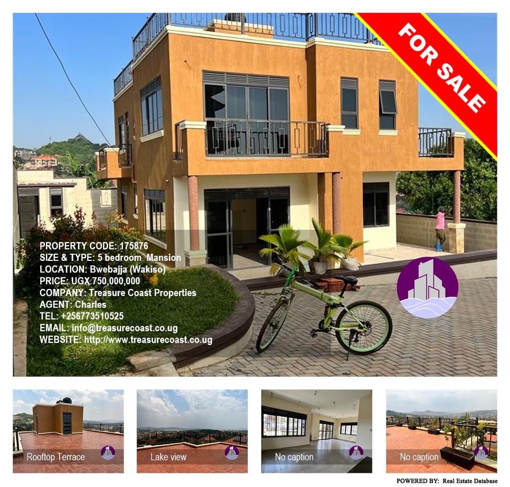 5 bedroom Mansion  for sale in Bwebajja Wakiso Uganda, code: 175876