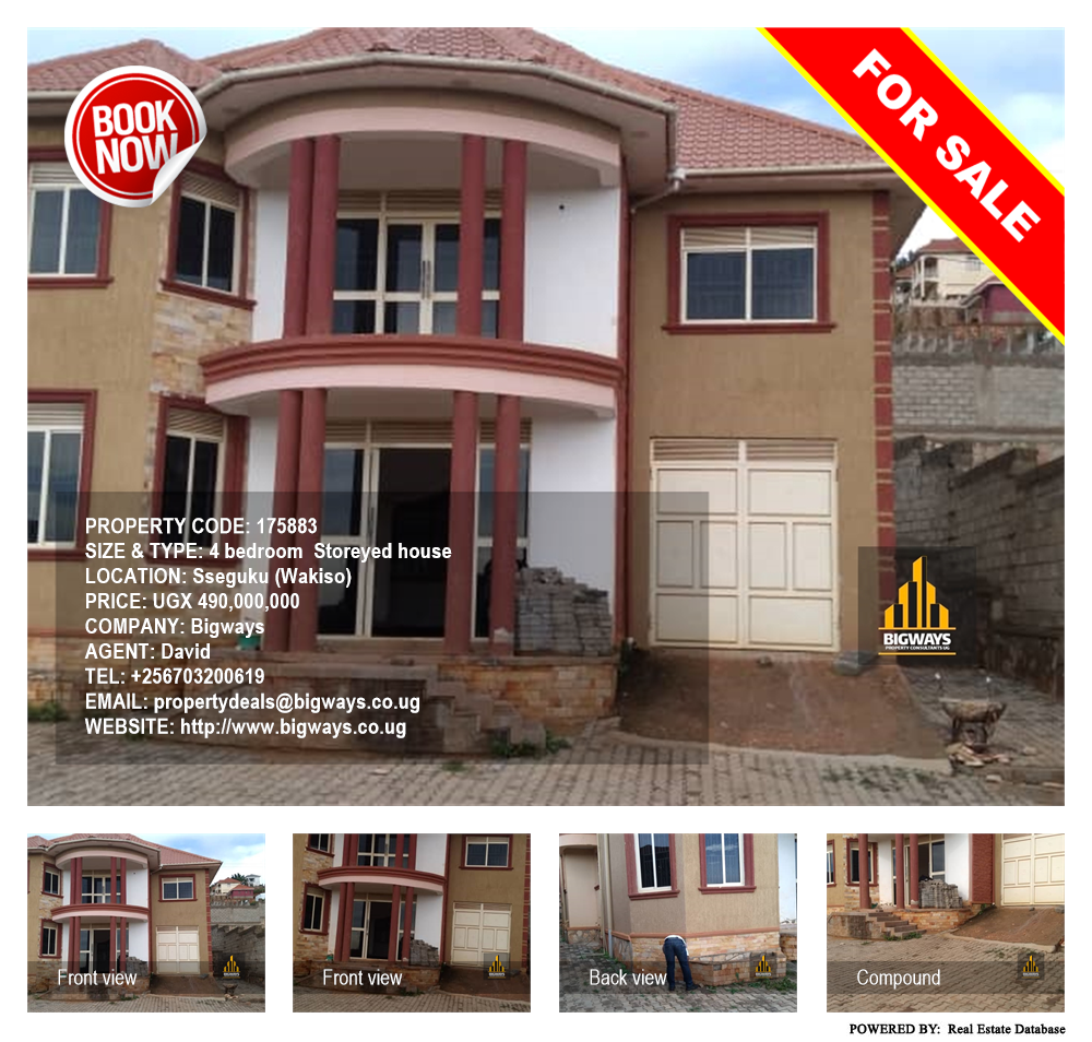 4 bedroom Storeyed house  for sale in Seguku Wakiso Uganda, code: 175883