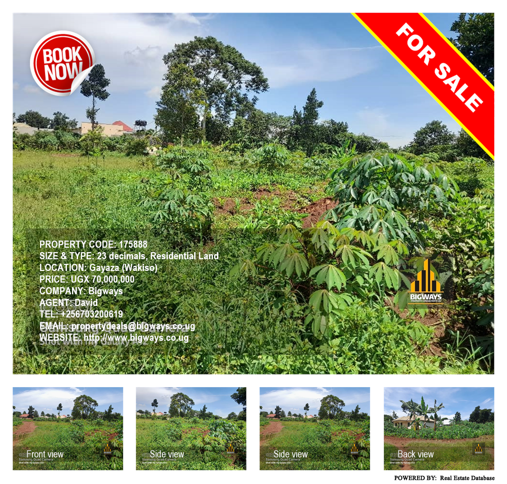 Residential Land  for sale in Gayaza Wakiso Uganda, code: 175888