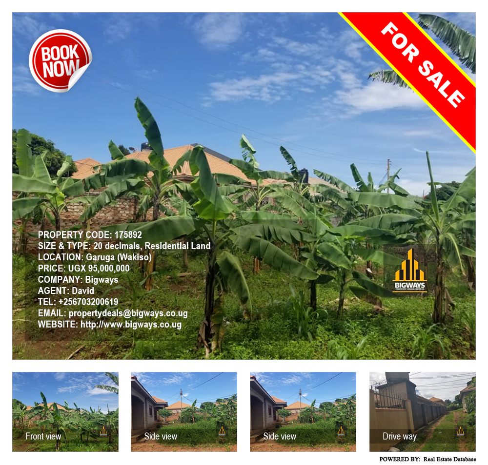 Residential Land  for sale in Garuga Wakiso Uganda, code: 175892