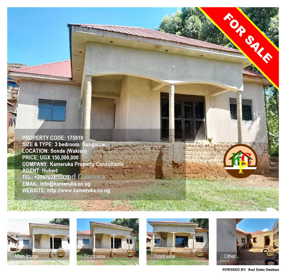 3 bedroom Bungalow  for sale in Sonde Wakiso Uganda, code: 175919