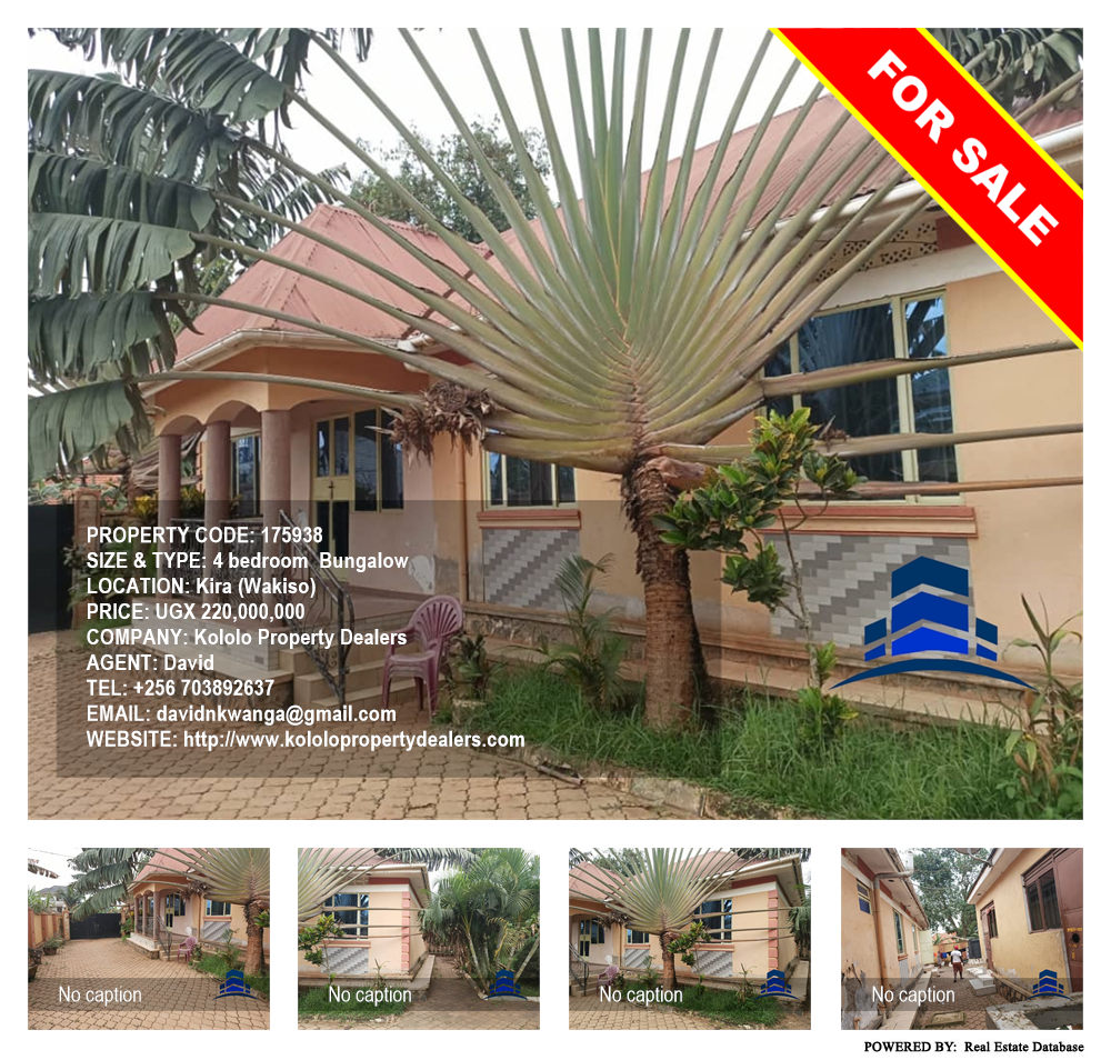 4 bedroom Bungalow  for sale in Kira Wakiso Uganda, code: 175938