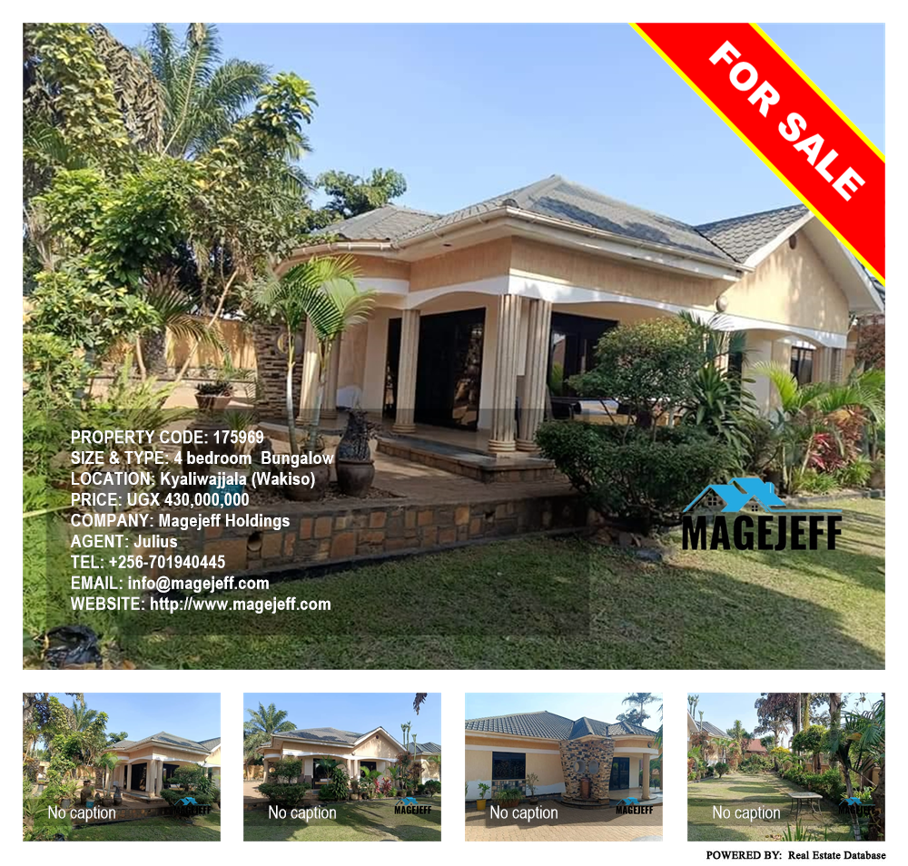 4 bedroom Bungalow  for sale in Kyaliwajjala Wakiso Uganda, code: 175969