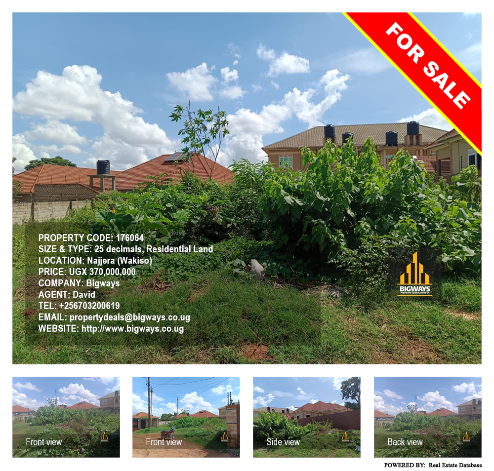 Residential Land  for sale in Najjera Wakiso Uganda, code: 176064