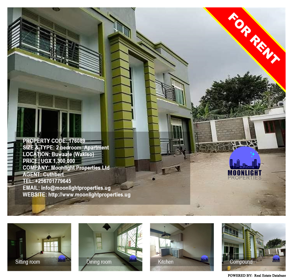 2 bedroom Apartment  for rent in Buwaate Wakiso Uganda, code: 176089