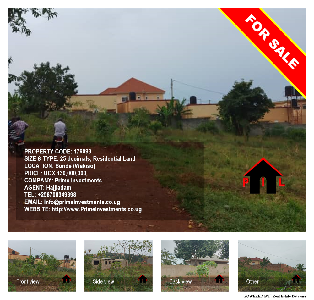 Residential Land  for sale in Sonde Wakiso Uganda, code: 176093