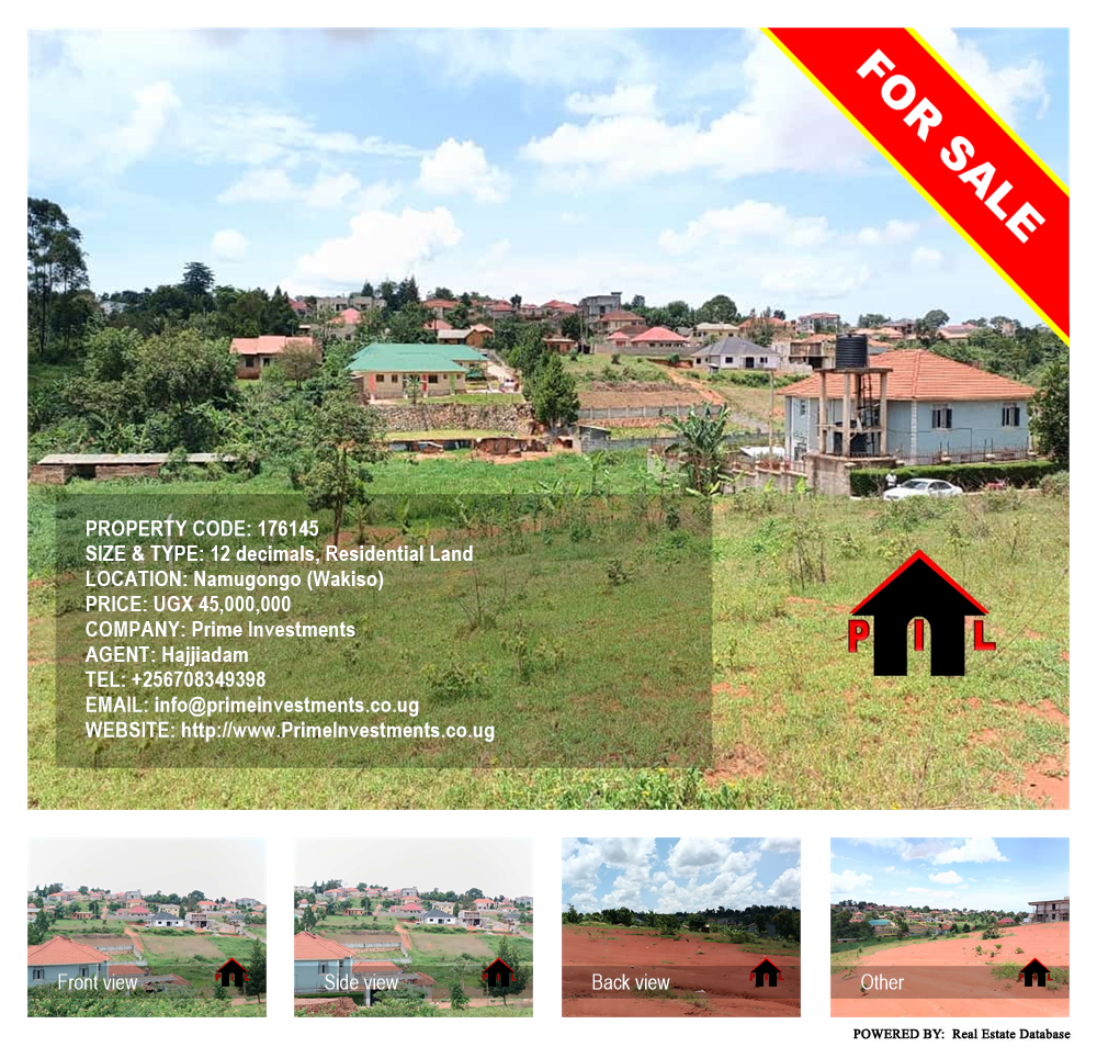 Residential Land  for sale in Namugongo Wakiso Uganda, code: 176145