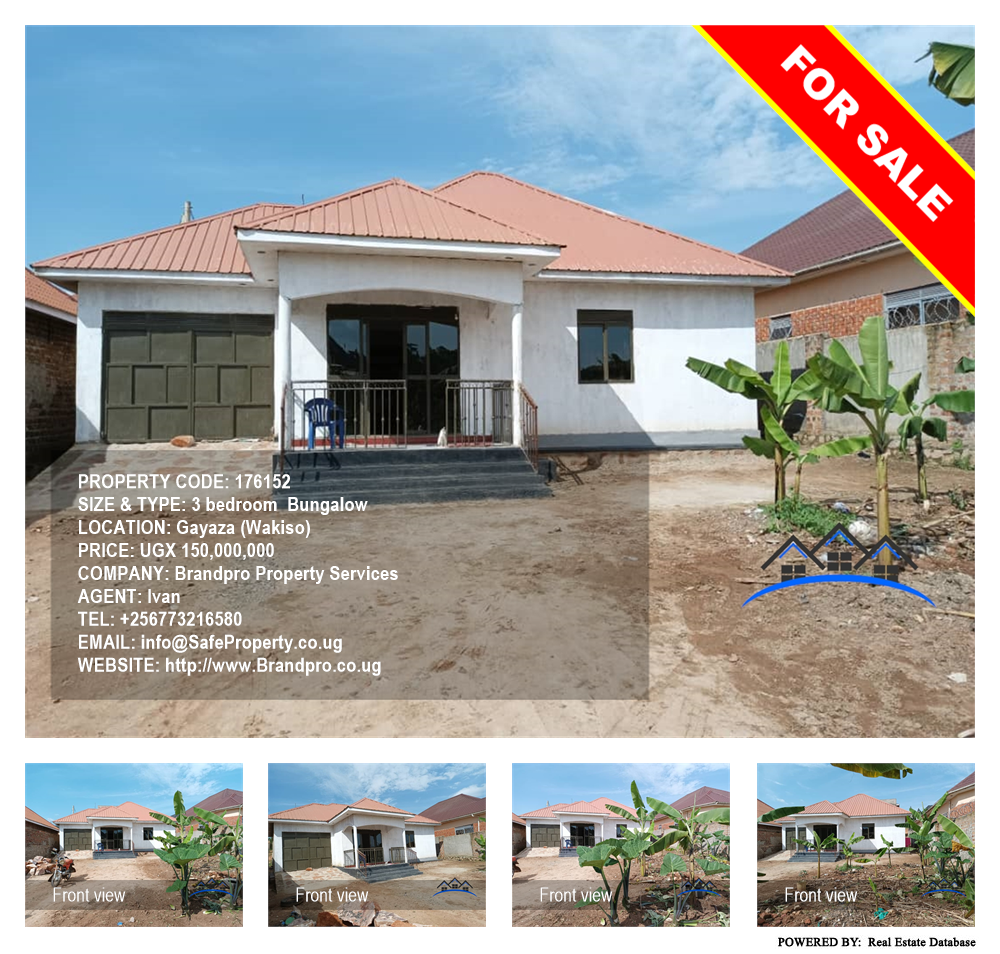 3 bedroom Bungalow  for sale in Gayaza Wakiso Uganda, code: 176152