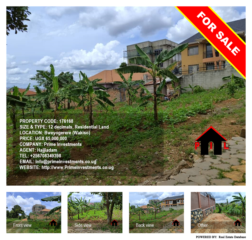 Residential Land  for sale in Bweyogerere Wakiso Uganda, code: 176168