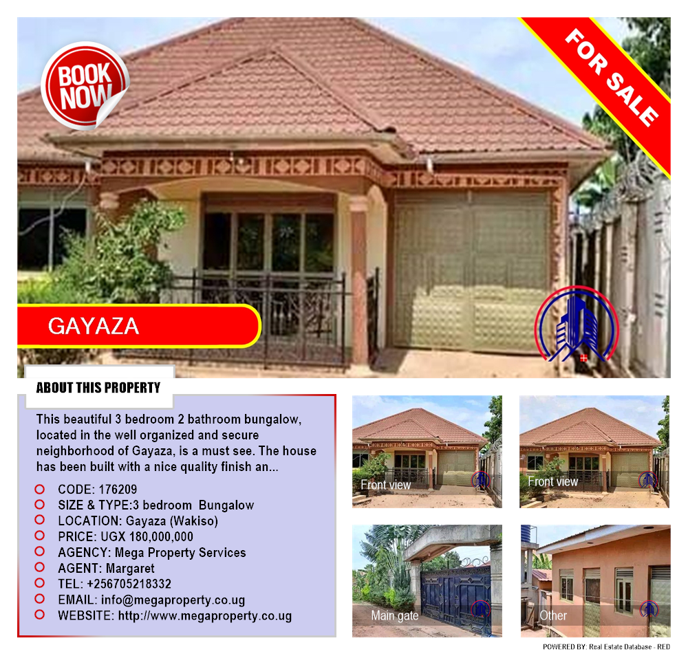 3 bedroom Bungalow  for sale in Gayaza Wakiso Uganda, code: 176209