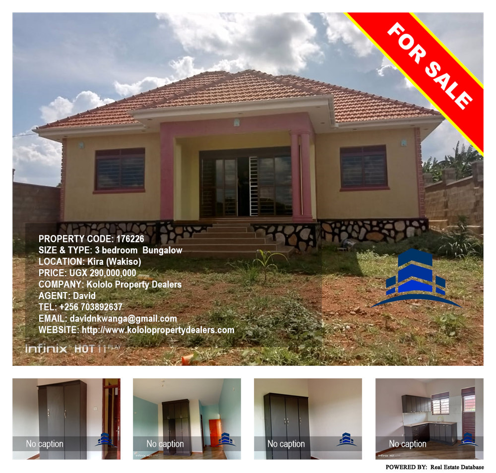 3 bedroom Bungalow  for sale in Kira Wakiso Uganda, code: 176226