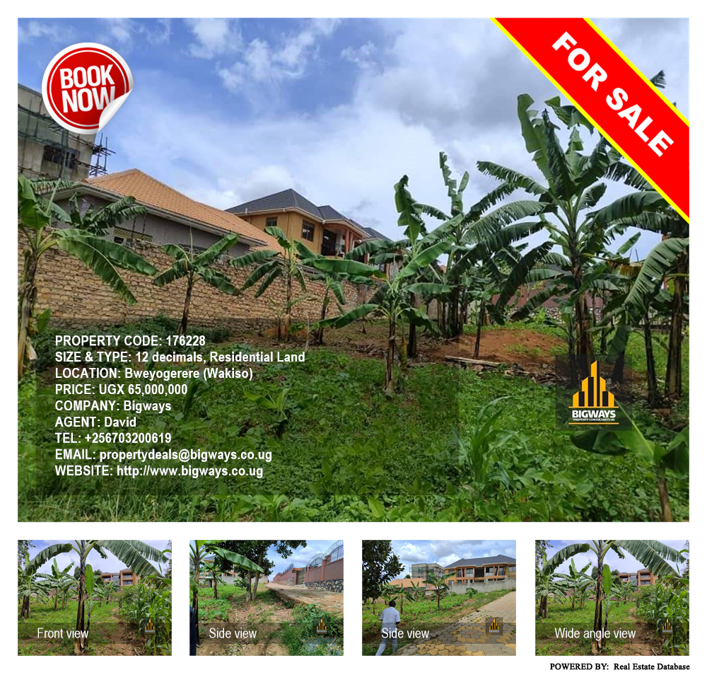 Residential Land  for sale in Bweyogerere Wakiso Uganda, code: 176228
