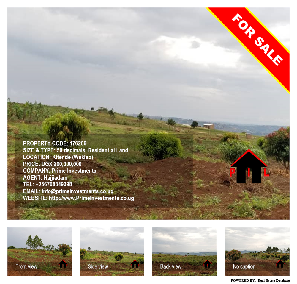 Residential Land  for sale in Kitende Wakiso Uganda, code: 176266