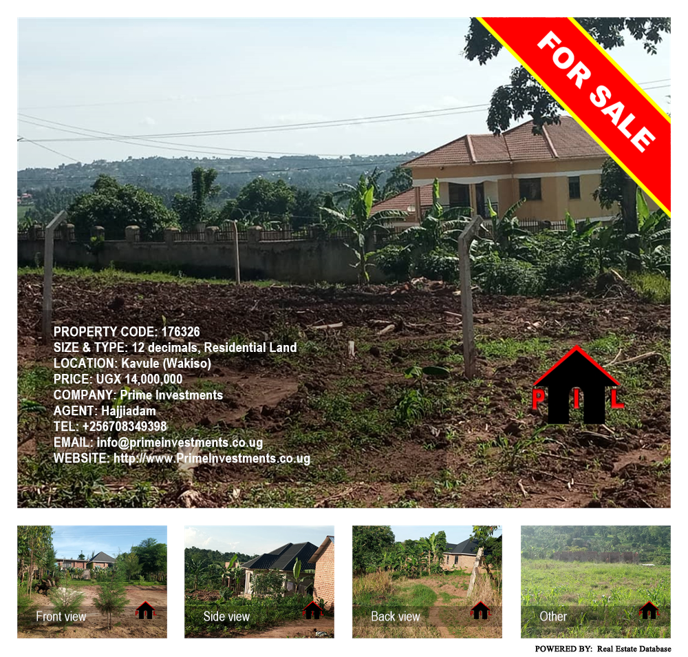 Residential Land  for sale in Kavule Wakiso Uganda, code: 176326