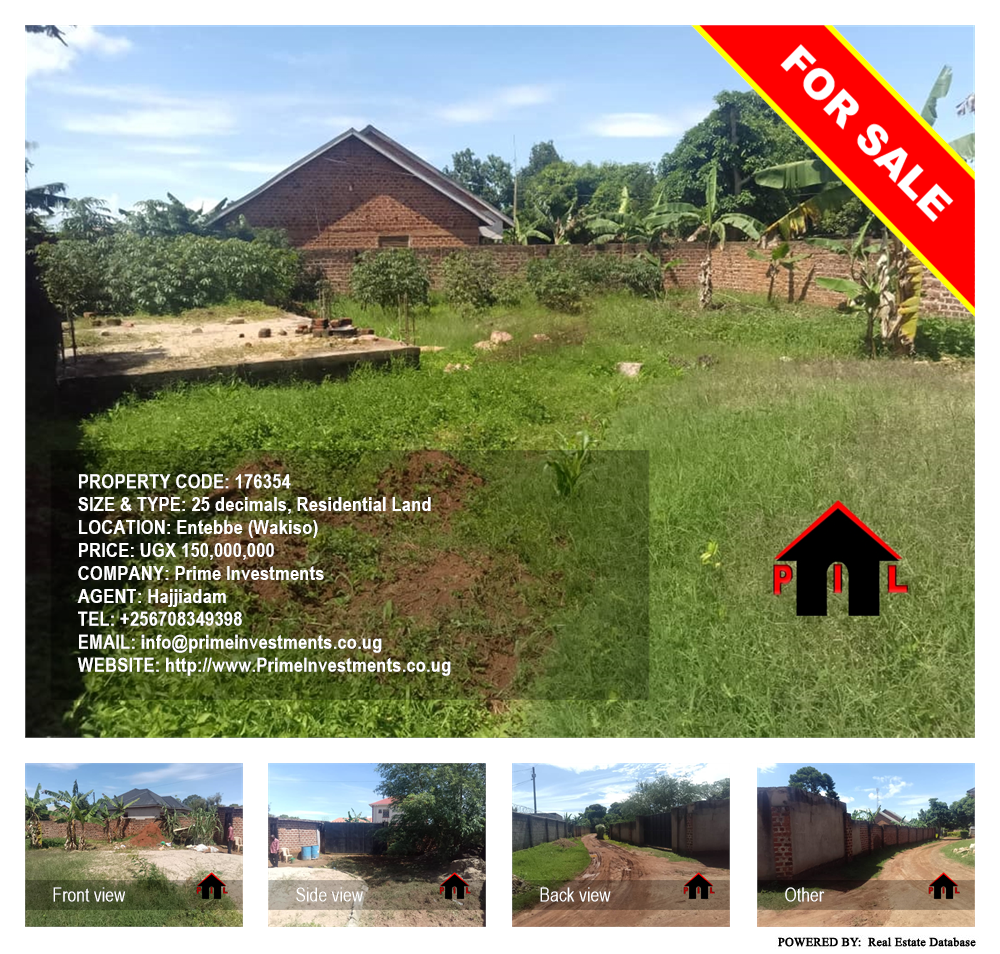 Residential Land  for sale in Entebbe Wakiso Uganda, code: 176354