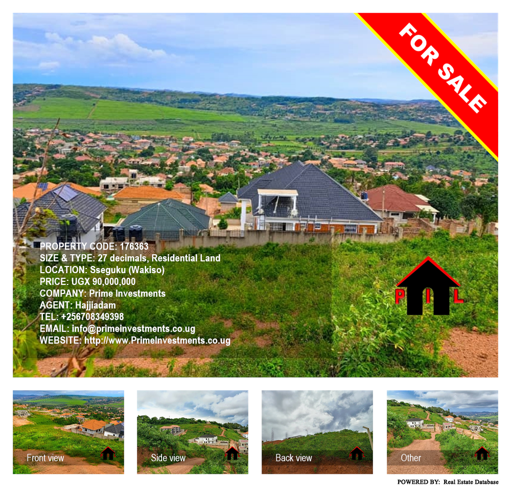 Residential Land  for sale in Seguku Wakiso Uganda, code: 176363