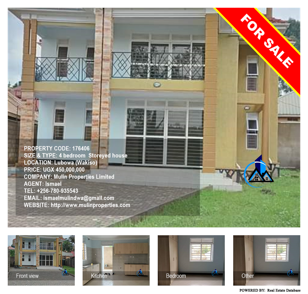 4 bedroom Storeyed house  for sale in Lubowa Wakiso Uganda, code: 176406