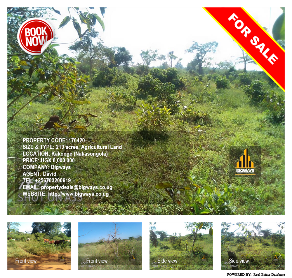 Agricultural Land  for sale in Kakooge Nakasongola Uganda, code: 176420