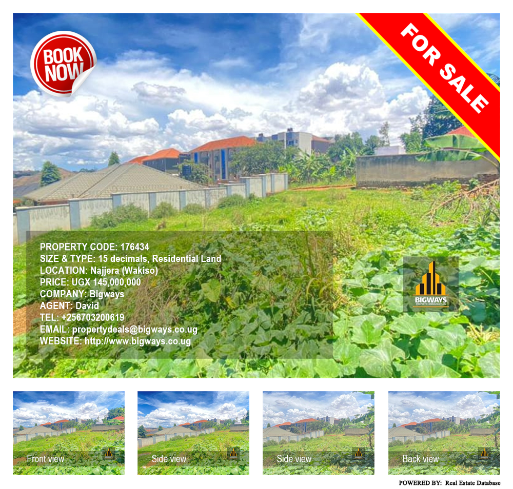 Residential Land  for sale in Najjera Wakiso Uganda, code: 176434