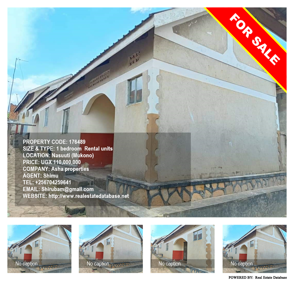 1 bedroom Rental units  for sale in Nasuuti Mukono Uganda, code: 176489