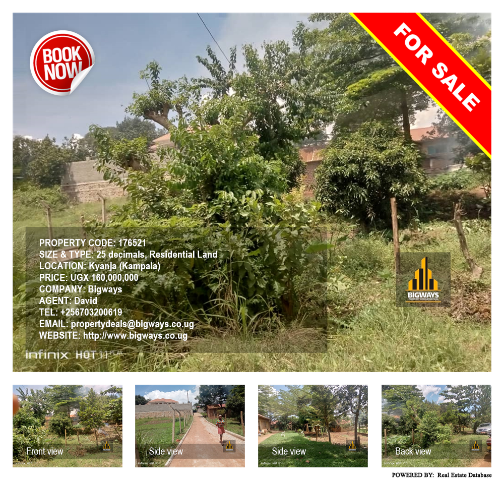 Residential Land  for sale in Kyanja Kampala Uganda, code: 176521